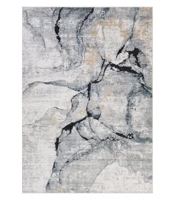 Abstract Marmer Effect Vloerkleed