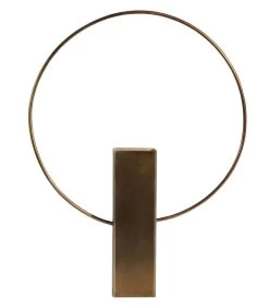 BePureHome Ring Vaas - Metaal - Antique Brass - 40x31x6