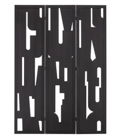 WOOOD Kamerscherm Merel - MDF - Zwart - 170x120x2 -Professionele winkel voor decoratieve artikelen 02aca4aa43c4483e89bab9ccb4e4f28b