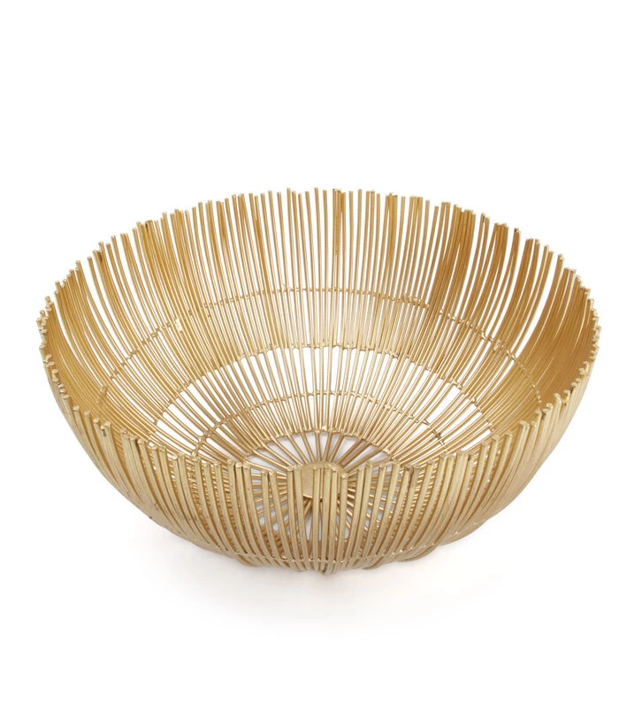 Draadmand 25xH12cm Goud Iris 4 Draadmand 25xH12cm Goud Iris - Afbeelding 2