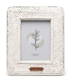 Fotolijst 13x18 Staand, Wanddecoratie - Braided - Wit -