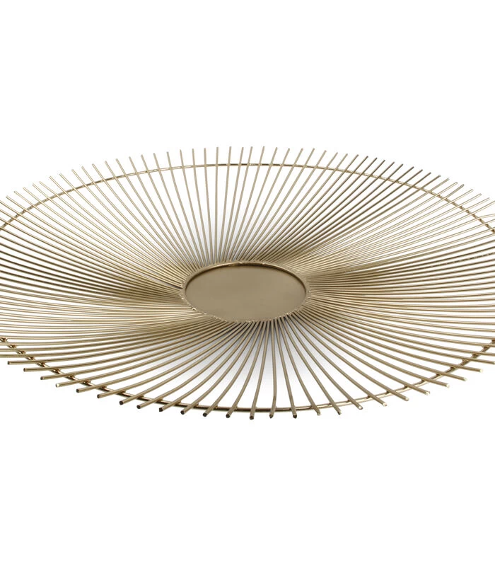 Draadmand 53xH5cm Goud Twisted Iris 3 Draadmand 53xH5cm Goud Twisted Iris