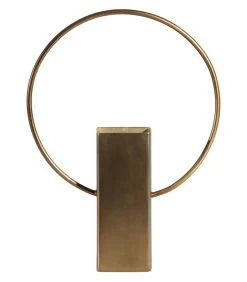 BePureHome Ring Vaas - Metaal - Antique Brass - 25x18x5