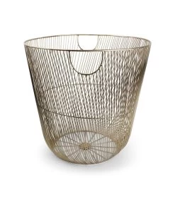 Draadmand 44xH42cm Goud Twisted Iris