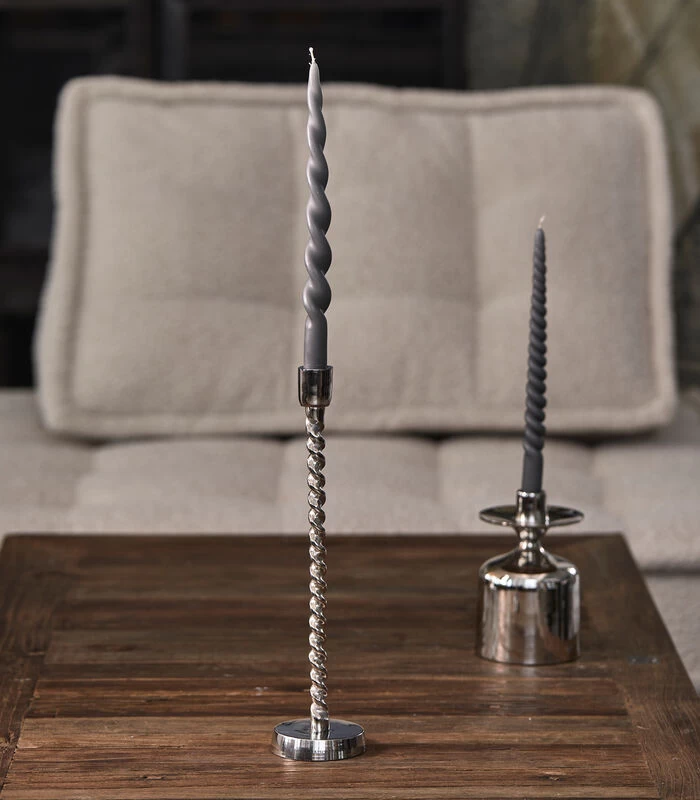 Kandelaar RM Spiral Zilver 4 Kandelaar RM Spiral Zilver - Afbeelding 2