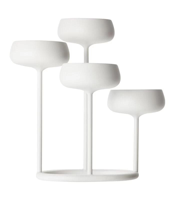 Iittala Nappula Kaarsenstandaard 251x263mm Wit 3 Iittala Nappula Kaarsenstandaard 251x263mm Wit