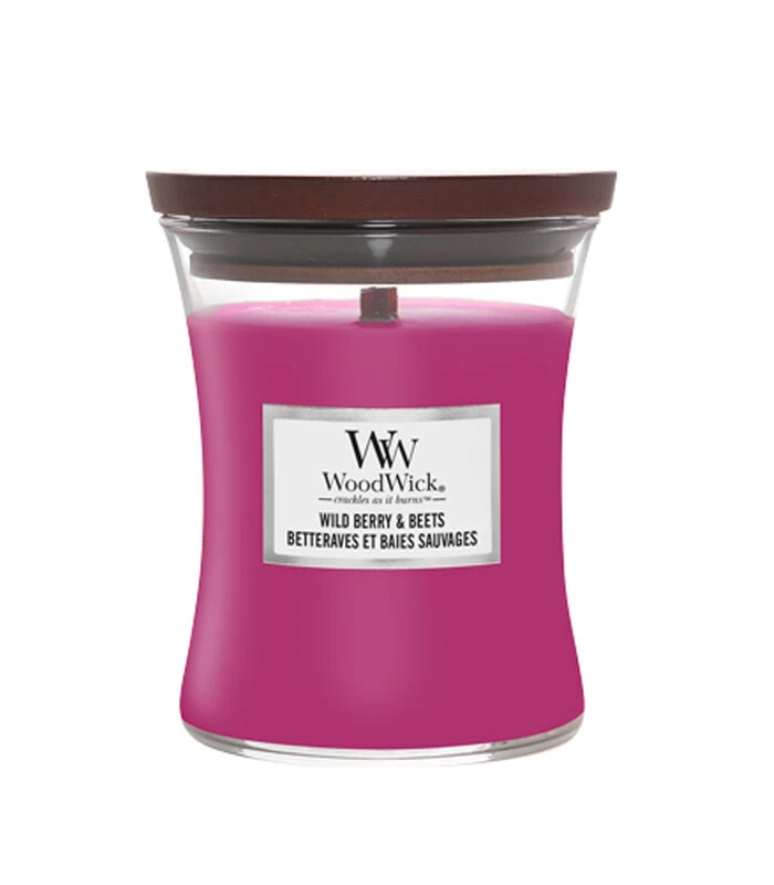 WoodWick Kaars Wild Berry & Beets Medium 3 WoodWick Kaars Wild Berry & Beets Medium