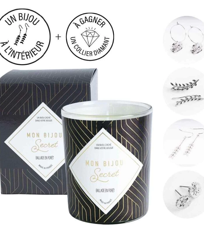 Geurkaars Ceder Met Zilveren Oorbellen 4 Geurkaars Ceder Met Zilveren Oorbellen - Afbeelding 2