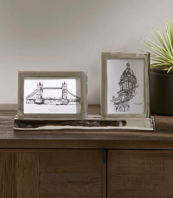 Fotolijst Staand Liggend - Double - Zilver/ Glans - 10x15 & 15x10 CM 4 Fotolijst Staand Liggend - Double - Zilver/ Glans - 10x15 & 15x10 CM - Afbeelding 2