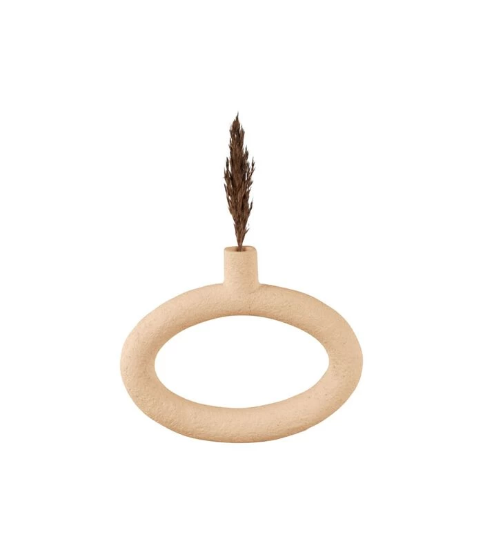 PRESENT TIME Vaas Ring - Zandbruin - 25x3,5x20,5cm 4 PRESENT TIME Vaas Ring - Zandbruin - 25x3,5x20,5cm - Afbeelding 2