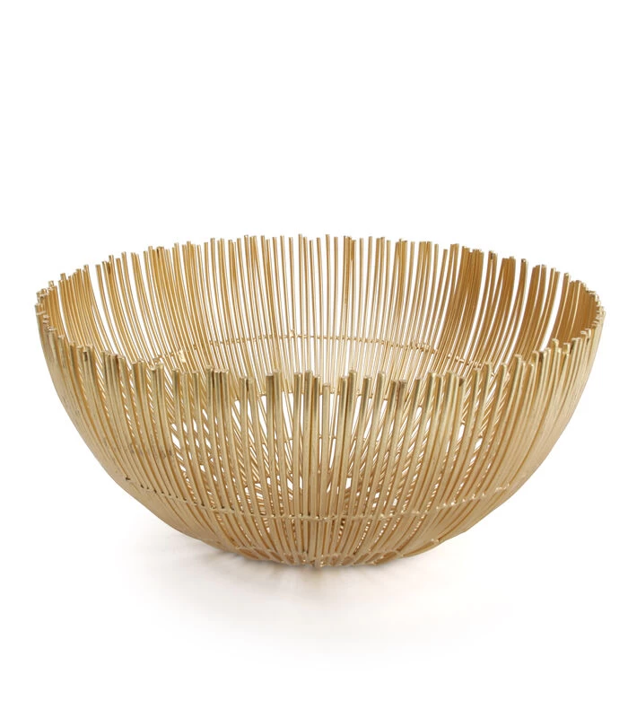 Draadmand 25xH12cm Goud Iris 3 Draadmand 25xH12cm Goud Iris