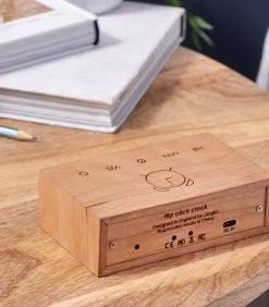 Flip Click Clock Wekker - Kersen/LED Wit -Professionele winkel voor decoratieve artikelen 1da0e86c53284d64ae58067afe09b40a