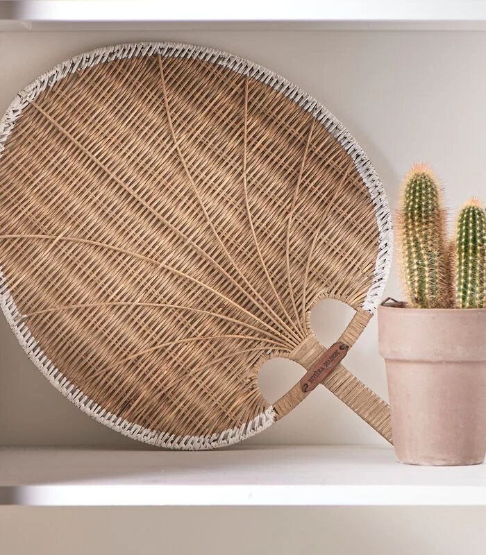 Waaier Handwaaier - Rustic Rattan Classic Havana Fan - Naturel 4 Waaier Handwaaier - Rustic Rattan Classic Havana Fan - Naturel - Afbeelding 2
