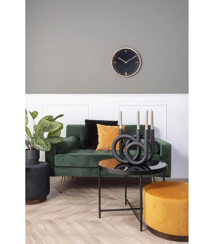 PRESENT TIME Kandelaar Rings - Polyresin - Zwart - 38x14,5x30cm 4 PRESENT TIME Kandelaar Rings - Polyresin - Zwart - 38x14,5x30cm - Afbeelding 2