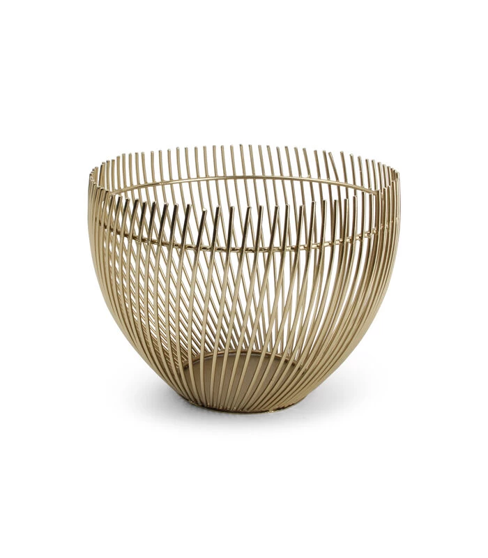 Draadmand 20xH15cm Goud Twisted Iris 4 Draadmand 20xH15cm Goud Twisted Iris - Afbeelding 2