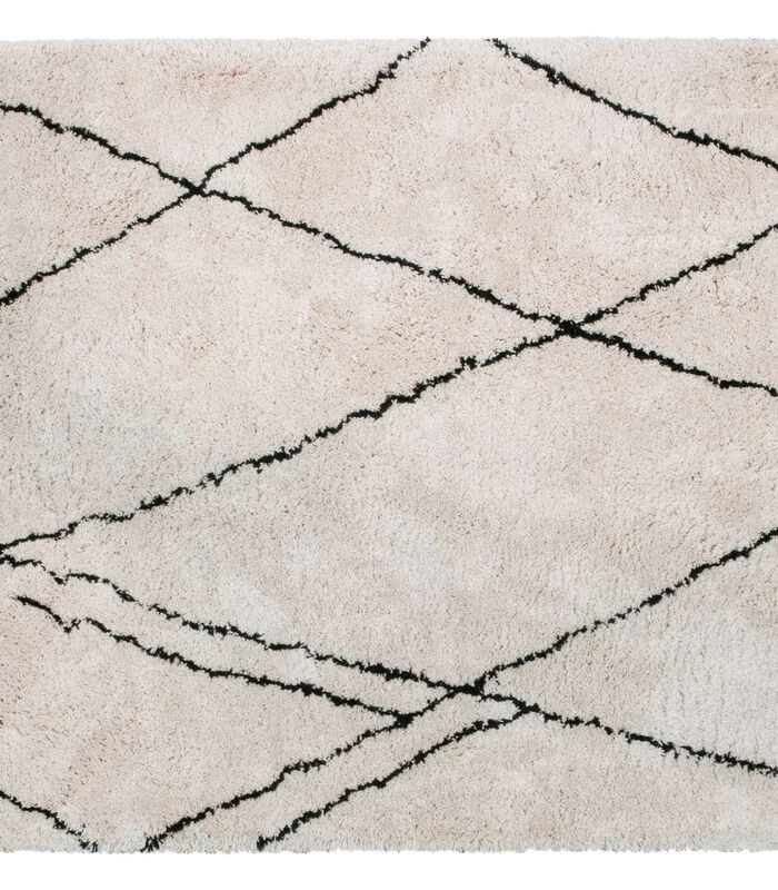 WOOOD Cleo Rechthoekig Vloerkleed - Off White - 200x300 4 WOOOD Cleo Rechthoekig Vloerkleed - Off White - 200x300 - Afbeelding 2