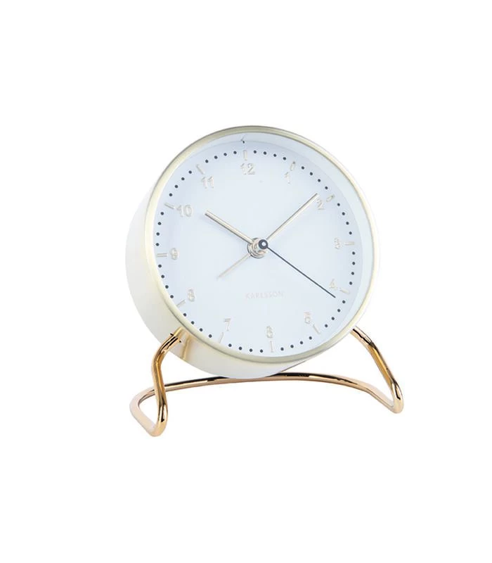 Karlsson Wekker Stylish Numbers - Wit - Ø9x11cm 3 Karlsson Wekker Stylish Numbers - Wit - Ø9x11cm