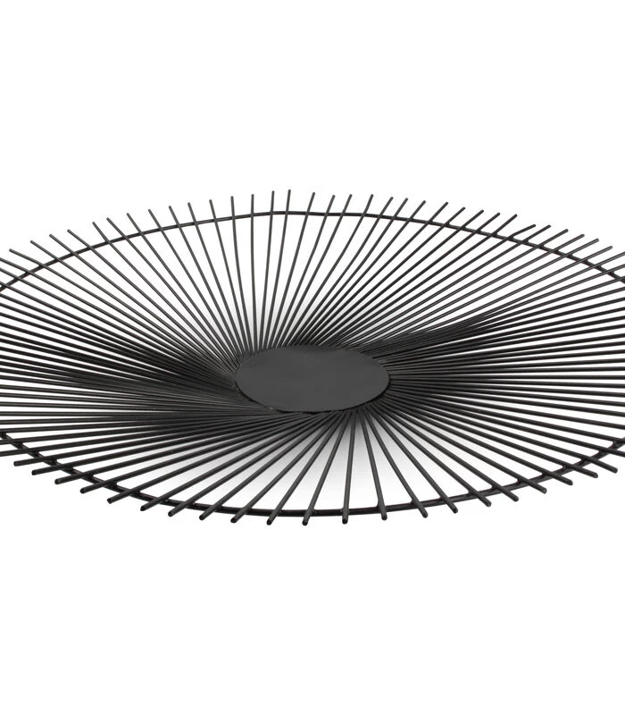 Draadmand 53xH5cm Zwart Twisted Iris 3 Draadmand 53xH5cm Zwart Twisted Iris