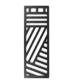 Wanddecoratie - Rectangular Wall Decoration - Zwart