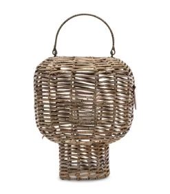 Lantaarn Rustic Rattan Herringbone Naturel