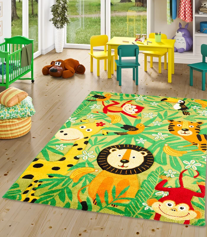 Vloerkleed Maui Kids Voor Kinderen Safari 4 Vloerkleed Maui Kids Voor Kinderen Safari - Afbeelding 2