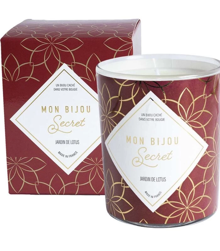 Geurkaars Lotus Met Gouden Messing Ring 3 Geurkaars Lotus Met Gouden Messing Ring