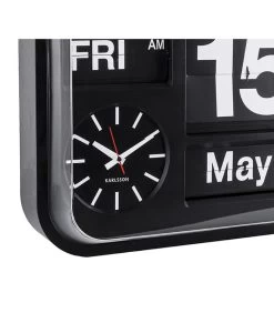 Karlsson Wandklok Big Flip - Zwart - 43x43x16cm 7 Karlsson Wandklok Big Flip - Zwart - 43x43x16cm -Professionele winkel voor decoratieve artikelen 2c27c9c781a64e8182c4608533767561