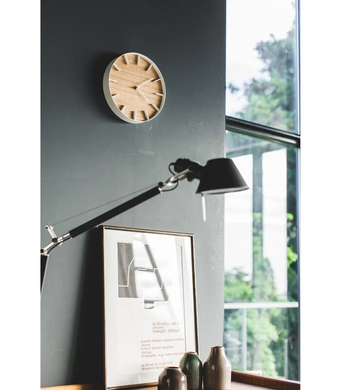 Yamazaki Wall Clock - Rin - Beige 4 Yamazaki Wall Clock - Rin - Beige - Afbeelding 2