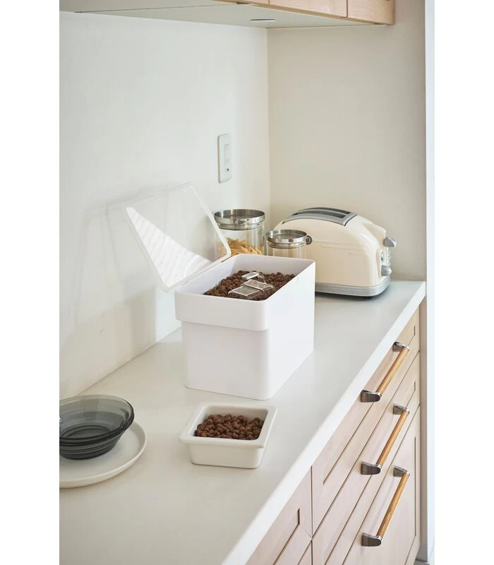 Yamazaki Pet Food Container - Tower - White 4 Yamazaki Pet Food Container - Tower - White - Afbeelding 2