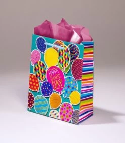Geschenkentas BalloonsL 14 X H 18 X P 6,5cm Happy