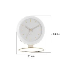Karlsson Tafelklok Globe - Wit - 21x24,5x14cm 11 Karlsson Tafelklok Globe - Wit - 21x24,5x14cm -Professionele winkel voor decoratieve artikelen 3614f65857d64499998f2fa92e1bdc2c