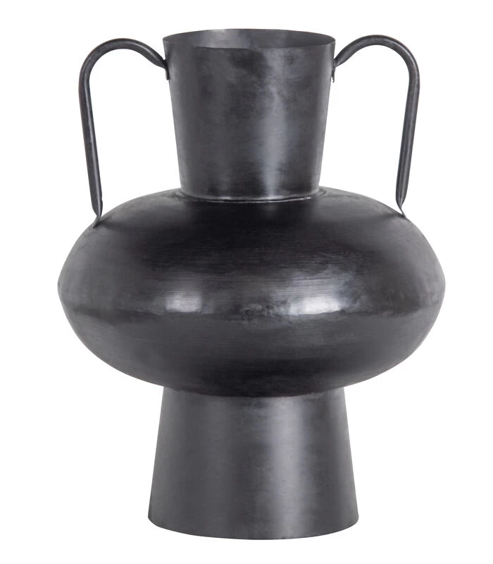 Exclusive Vere Vaas - Metaal - Zwart - 37x30x30 3 Exclusive Vere Vaas - Metaal - Zwart - 37x30x30