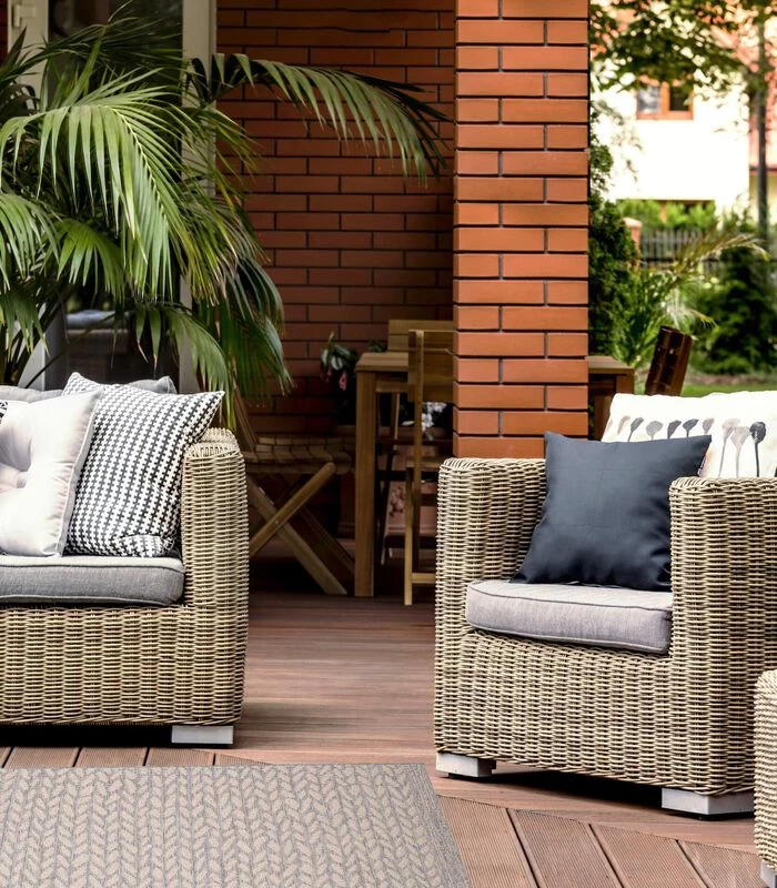 Leaves Vloerkleed Grijs 6 Leaves Vloerkleed Grijs - Afbeelding 4