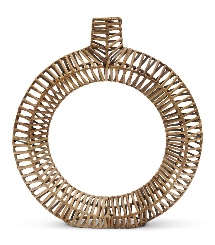 Vaas - Rustic Rattan Round Decoration Vase L - Naturel 3 Vaas - Rustic Rattan Round Decoration Vase L - Naturel