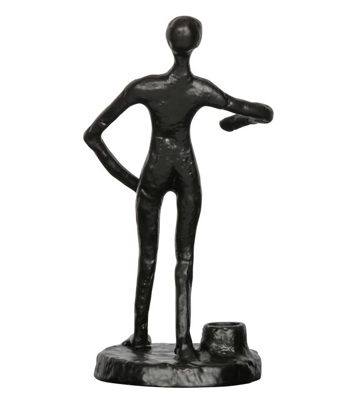 Exclusive Mattie Kaarsenhouder - Metaal - Zwart - 26x13x12 5 Exclusive Mattie Kaarsenhouder - Metaal - Zwart - 26x13x12 - Afbeelding 3