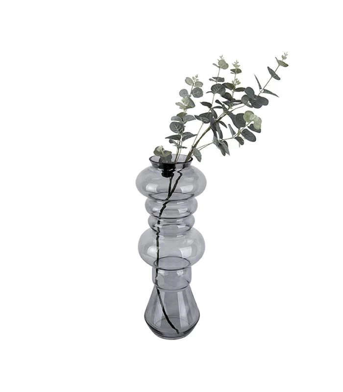 PRESENT TIME Vaas Morgana - Glas Donker Grijs - Large - 18x50cm 6 PRESENT TIME Vaas Morgana - Glas Donker Grijs - Large - 18x50cm - Afbeelding 4