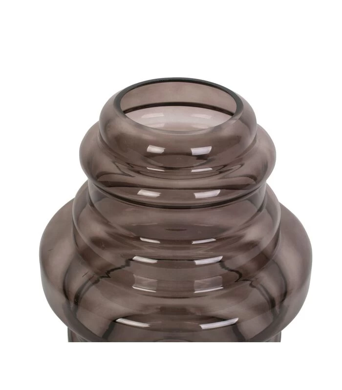 PRESENT TIME Vaas Distinct - Large - Glas Chocolade Bruin - Ø25x30cm 5 PRESENT TIME Vaas Distinct - Large - Glas Chocolade Bruin - Ø25x30cm - Afbeelding 3