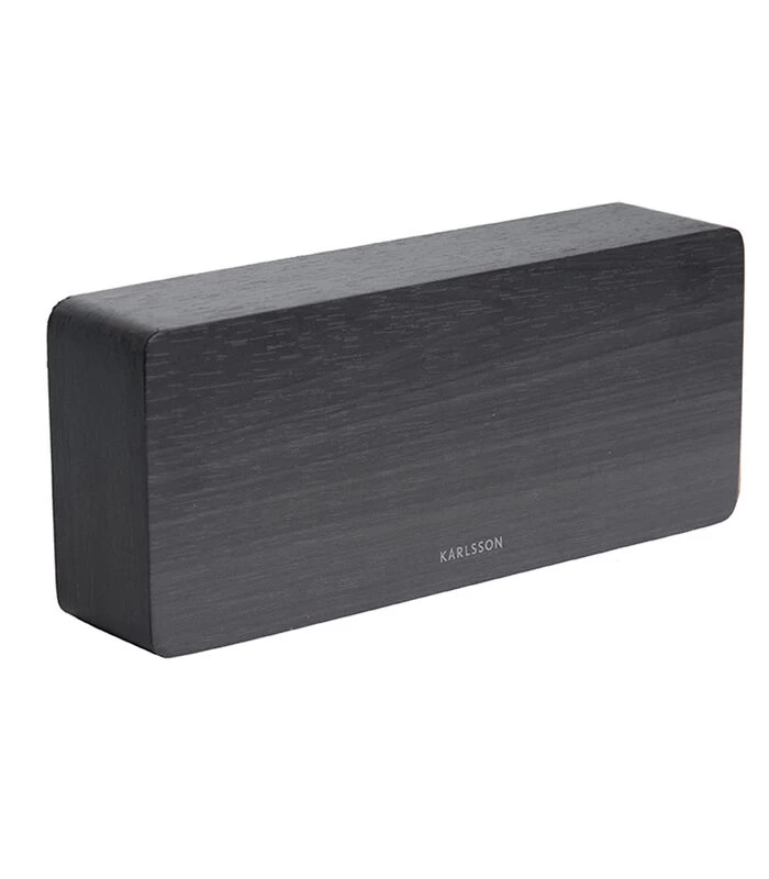 Karlsson Wekker Tube - Zwart Fineer, Wit LED - 21x9x4,5cm 5 Karlsson Wekker Tube - Zwart Fineer, Wit LED - 21x9x4,5cm - Afbeelding 3