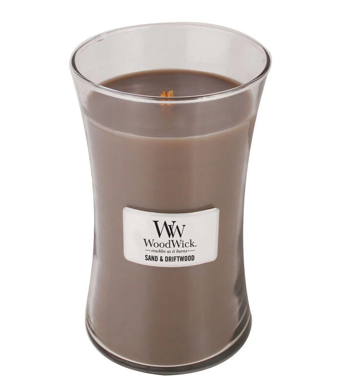 WoodWick Kaars Sand & Driftwood Large 3 WoodWick Kaars Sand & Driftwood Large