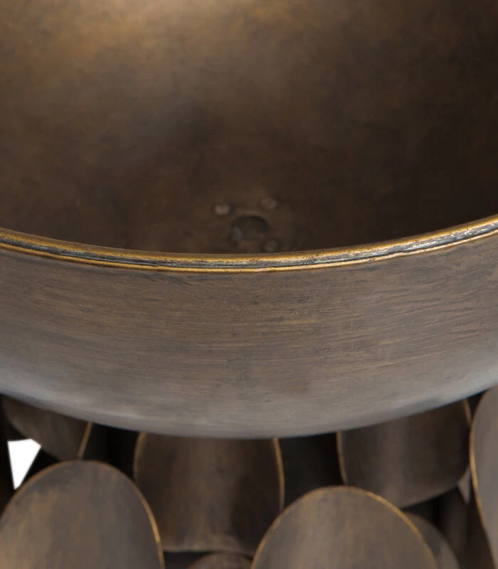 BePureHome Tub Schaal - Metaal - Antique Brass - 31x30x30 4 BePureHome Tub Schaal - Metaal - Antique Brass - 31x30x30 - Afbeelding 2