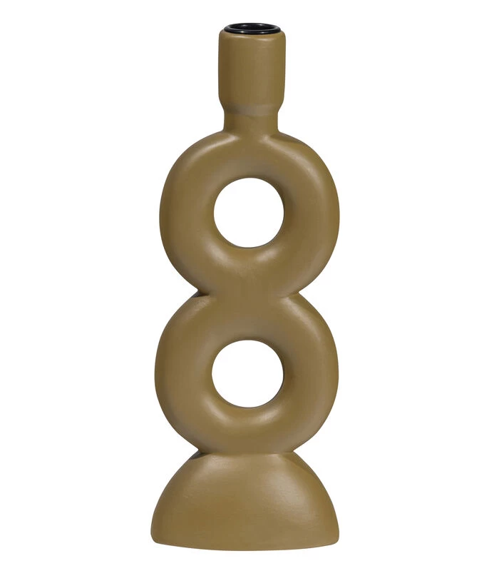 BePureHome Gap Double Kandelaar - Porselein - Sepia - 27x10x6 3 BePureHome Gap Double Kandelaar - Porselein - Sepia - 27x10x6