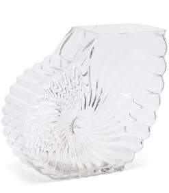 Vaas Glas, Bloemenvaas Schelp - Da Capo Schelp - Transparant