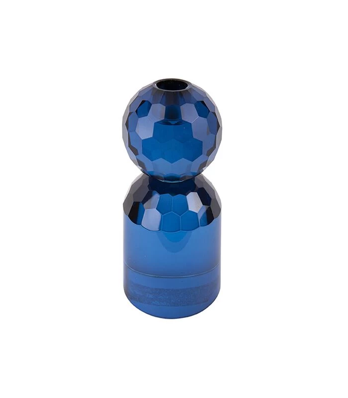 PRESENT TIME Kandelaar Crystal Art - Rond Blauw - Large - 7x7x14,3cm 3 PRESENT TIME Kandelaar Crystal Art - Rond Blauw - Large - 7x7x14,3cm