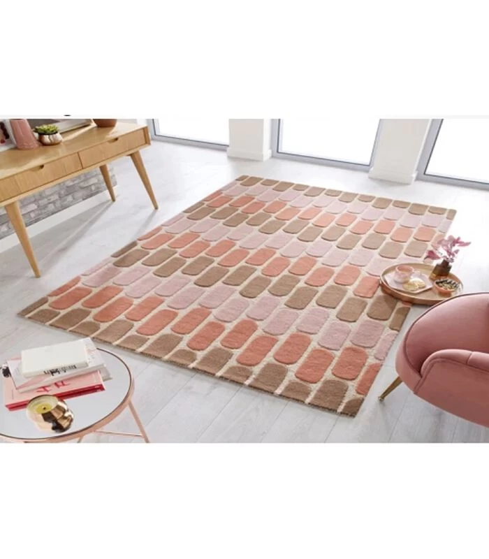 Moderne Woonkamertapijt Van Zuivere Wol 4 Moderne Woonkamertapijt Van Zuivere Wol - Afbeelding 2