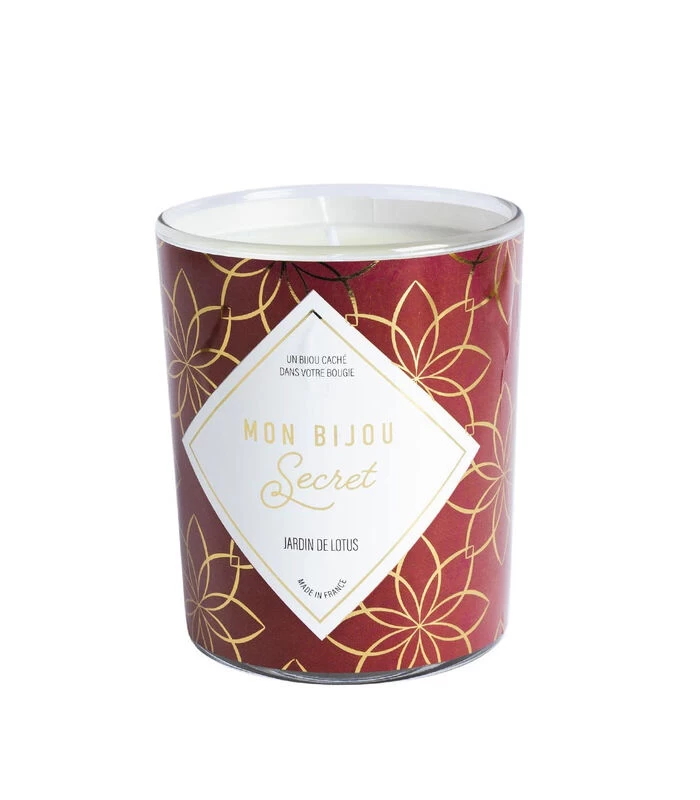 Geurkaars Lotus Met Gouden Messing Ring 5 Geurkaars Lotus Met Gouden Messing Ring - Afbeelding 3