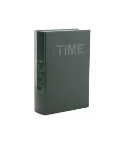 Karlsson Wekker Book - Groen - 20x5cm -Professionele winkel voor decoratieve artikelen 57387889652148058ed9bd8b316dae67