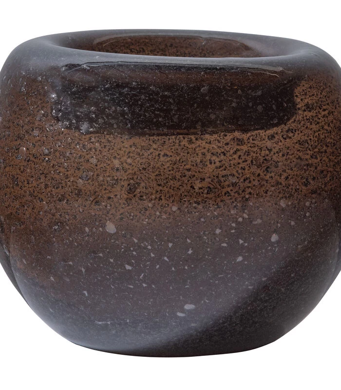 BePureHome Drib Vaas - Glas - Bruin - 12x15x15 3 BePureHome Drib Vaas - Glas - Bruin - 12x15x15