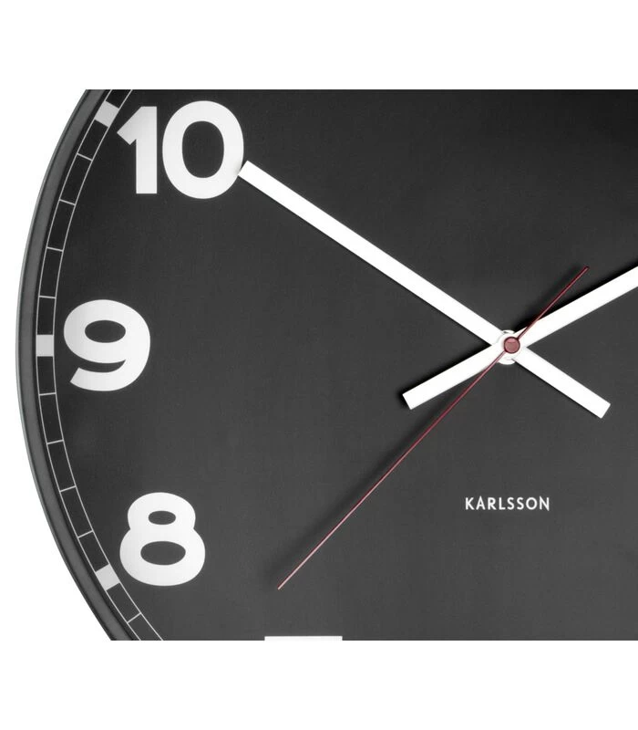 Karlsson Wandklok New Classic - Medium - Zwart - Ø40,6cm 5 Karlsson Wandklok New Classic - Medium - Zwart - Ø40,6cm - Afbeelding 3