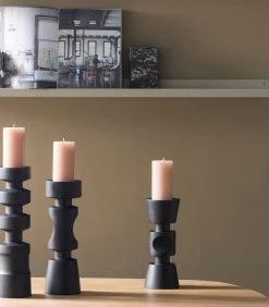 Midi Kandelaar - Mangohout - Zwart - 41x11x11 9 Midi Kandelaar - Mangohout - Zwart - 41x11x11 -Professionele winkel voor decoratieve artikelen 5bf4cf57a9c64a688e2e6f6d85c21adb