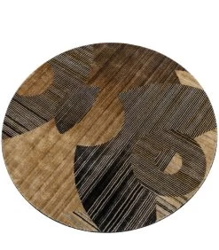 Vloerkleed Laagpolig - Bamboo Bliss Rug Ø 320 - Bruin